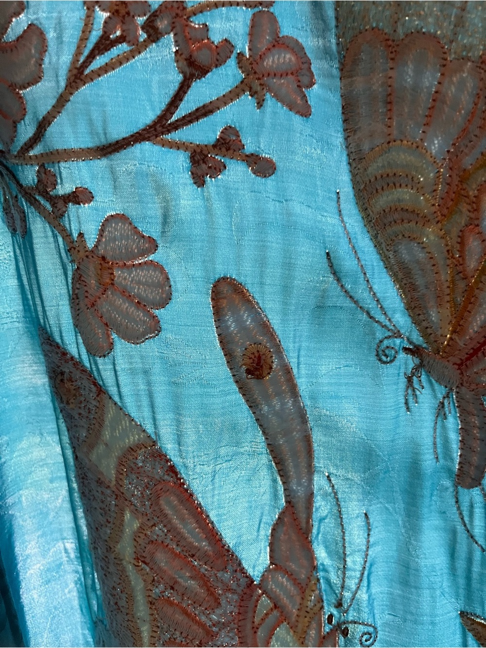 Spell atrium Embroidered Jacquard kimono robe - Picture 9 of 10